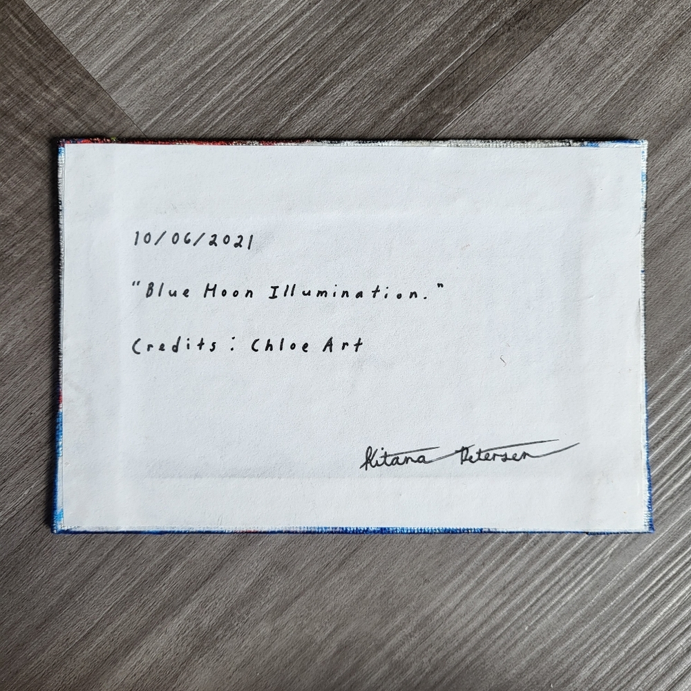 "Blue Moon Illumination" Paintings by Artistic Ashara - Set of 2, Perfect Gifts - Picture 10 of 10